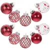 装飾的な置物30pcsクリスマスツリーボールハンギング装飾ペンダントパーティークリスマスの好意
