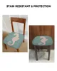 Sandalye, deniz mahallenmesi ahşap doku koltuğu yastık streç yemek kapağı slipcovers ev için el ziyafet oturma odası