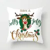 Oreiller de Noël dessin animé Elk Tree Cover Decor Ornament Gift Year Decoration