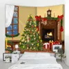 Tapestries Christmas Tapestry Stocking Background Print Home Decor Big Blanket Decoration