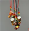 Colliers pendants mini batteur de la jambe pour djembe percussion Collier d'instrument de musique africain bijoux de tambour à main ac dhgirlsh9296549