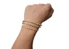 6 мм 5 мм 4 мм 3 мм теннисный браслет CZ Triple Lock Ship Hop Dewelry 1 Row Luxury Men Bracelets5078257