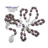 Colliers de perles sept chaglet chapelet Rosaire des perles en bois ovales Rosaries avec Virgin Mary Center Catholicisme Gift Relius Drop Livrot Dhzrk