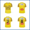 2022 Nieuwe heren T-shirts P2L6 La Rochelle 2021/22 Stade Rochelais Home Rugby Training Jersey maat S --- 5xl18a99