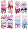 126 Color 5quot Hair Bow Girl Красочный принт Barrettes Cool Baby Accessories Unicorn Jojo Siwa Bows 6pcscard Упаковка 302 U8104377