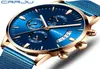Mens assistir Crrju Top Brand Luxury Fashion Watch Awatch para homens de aço completo Data de quartzo da prova d'água Relógio Relogio Masculino9058942