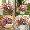 Dekorative Blumen 1PC künstlich gefälschte 5 Farben Out