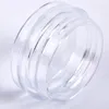 Garrafas de armazenamento 50pcs clear creme jar mini maquiagem recipientes cosméticos vaso transparente para face de unha