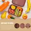 Dinnerware Silicone Lunch Box Portable Bento Case Container Office Snack Containers Outdoor Sealed