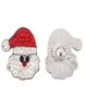 12pcs lot s Santa Claus Christmas Rhinestone Diy 18mm Snap Button Fit Metal Charm Bracelet Jewelry216h3848083
