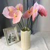 Fiori decorativi da 6 pezzi di colla morbida palma artificiale fiore di nozze floreale materiale casa el decorazioni po -oggetti