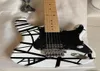 Gangue KRA personalizada Eddie van Halen 5150 White Black Stripe Guitar Guitar