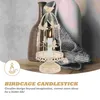 Candlers Birdcage Holder Delated Bandleder Vintage Candlestick décor de bureau créatif