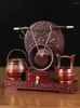 Tee-Sets Hochzeitsfeier liefert Kinderbuckel 3-teilige Dekoration Rosenholz Toilettensandale Holz