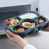 Linarey Microwavable Dinner Plate Large Lunch Box met grote capaciteit voor studenten met dekselcompartimenteerde mannen en vrouwen