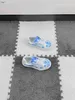 Brand kids Sneakers Red and blue pattern design baby shoes Size 26-35 Box protection girls board shoes designer boys shoes 24April