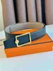 10a Mirror Quality Designer Belts Lederen riem leerleer High-End Letter Business and Leisure herenbroeken riem geschenkdoos verpakking