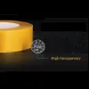 Tejp 18mm50mm dubbelsidig band Pet Acrylic Adhesive Tape Inget spår Klar klistermärke Stark transparent förpackningspapper Hantverk Handgjort kort 2016