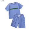 Kledingsets in stockontwerpers kleding peuter babyjongens en meisjes kleding sets zomer baby baby korte mouw t-shirt shorts c240413