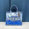 Projektant torebki 50% zniżki na gorąca marka torebki damskie Summer MJ Crossbody Torka na ramię dla damskiej nowej graffiti w stylu Wern Tote Women