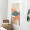 Tapestries Noordse handgemaakte macrame Tapijtwand hangende Boheemse chique geweven thuisdecor voor slaapkamer woonkamer achtergronddecoratie