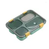 Geschirr tragbares Outdoor Bento Box Japaner Storage Container Lecksofes Mittagessen für Kinder mit Suppe Tasse Frühstückskästen