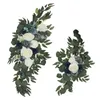Dekoracyjne kwiaty jedwabne kwiaty dekoracje dekoracje 6 kolorów Nordic retro w stylu retro na zewnątrz trawnik ogrodowy