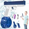 Sand Play Water Fun Electric Water Gun Toys Bursts Childrens High-pressure Strong Charging Energy Water Automatic Water Spray Childrens Toys Gun toy Q240413