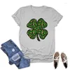 Dames T Shirts St. Patrick's Day T-shirt vrouw Lucky T-TEE Top Vrouwelijke Zomert-shirt met korte mouwen