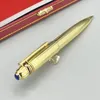 Classic in metallo Signature Pen d'oro d'argento con penne a sfera per trapano blu comodo di scrittura comoda