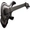 Chitarra ctm personalizzata frx vedi attraverso la trapunta trans grigia nera top seymour duncan pickups4940775