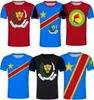 Dr Congo Football Jersey 2022 Zaire Flag 3Dプリント特大Tシャツとキッズサマー半袖Tshirt Custom8190459