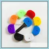 Nyckelringar Soft Key Cap Er Topper Sile Rubber Sleeve Rings Identifier Identifiera dina MTI -färger grossist Drop Delivery Fashion Accesso DHVLH
