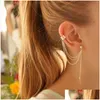 Ear Cuff 7Pcs Fashion Star Leaves Non-Piercing Clip Earrings For Women Simple Fake Cartilage Jewelry Accessories Drop Delivery Dhsjn