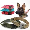 Dog Collars Military Tactical Collar With Control Handle Adjustable Nylon For Medium Large Dogs German Shepard Walking Training T9I002614