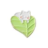 Emaille Pins benutzerdefinierte niedliche Kätzchen Broschen Revers Abzeichen Büsche Tierpflanzen Schmuck Geschenk für Kinder Freunde