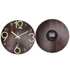Wall Clocks Decorative Silent Luminous Clock Durable Non Toxic 11.81in Round For Bedroom Office Old People Kitchen