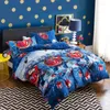 Bedding Sets High Quality Santa Duvet Cover Claus Print Set 3Pcs Pillowcase Twin Full Comforter Bed Gift For Kid