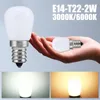 Decoratieve beeldjes Mini LED -gloeilampen E14 Koelkastlampschroef Lamp voor vriezer