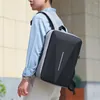 Mochila Anti -roubo de negócios à prova d'água Homens de laptop masculino de 15,6 polegadas Bloqueio de combinação Luminous Luminous Capacidade