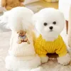 犬のアパレルかわいい小さな服ファッションペットパーカーソフトパピースウェットシャツ温かい猫冬のプルオーバーチワワ