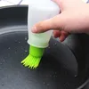 Verktyg Portable Oil Bottle Barbecue Silicone Brush Kitchen BBQ Cooking Tool Easy Clean Baking Pancake Camping Accessories Gadg