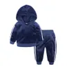 Designervelvet Hoodiespants 2 pezzi set per bambini vestiti per ragazze vestiti 2019 costume per bambini outfit per bambini tracce di abbigliamento per bambini5150321