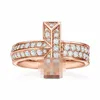 Pierścień projektantów 24ss dla kobiet luksusowy pierścionek diamentowy męskie męskie pierścionek otwarty pierścionek ślubny Złoty pierścionek