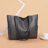 Shoulder Bags Women Fashion Korean Simple Large Capacity Tote Bag Soft Faux Leather Bolso Mujer