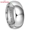 Trendyband Tungsten Carbide Wedding Band Engagement Couples Jewelry 4mm 5mm 6mm 7mm 8mm 10mm I Love You Engraved Ring 240401