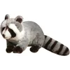 20 cm höjd söt verklig liv som America Gray Raccoon Plush Toy Doll Simulation Wild Animal Models för julklapp 240401