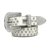 Bijoux incrustée Crystal Fashion Diamond Belt Casual Designer Belt Celt pour femmes Designer Mens Belt