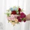 Decorative Flowers 6 Colors Six Headed Carnations Festival Supplies DIY Party Decoration Artificial Home Decor Bouquet