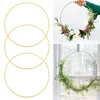 Storage Bags 10 PCS 12 Inch Metal Floral Hoop Centerpieces For Table Wreath Ring With Place Card Holders Wedding